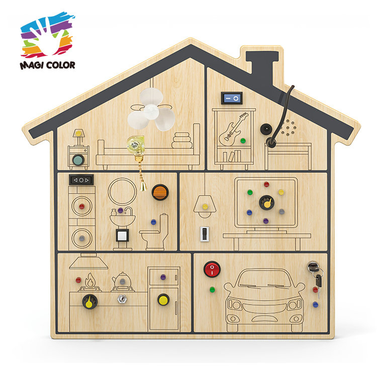 Wooden House Activity Board