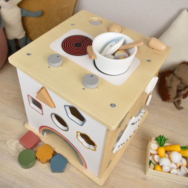 5 in 1 Wooden Activity Cube