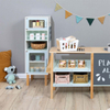  Wooden Kids Pretend Play Grocery Store Set with Chalkboard and Cash Register