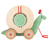 Wooden Snail Pull Along Toy with Shape Sorting