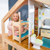 Removable Wooden Three - Story Dollhouse with Furniture
