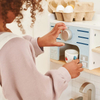 Blue Wooden Kids Play Kitchen Set