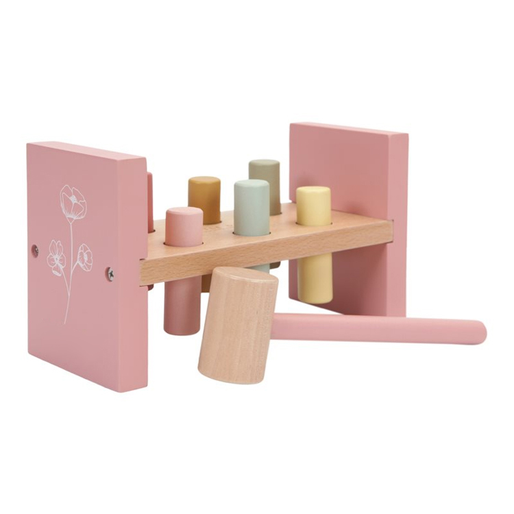 Wooden Pounding Bench Toy with Hammer