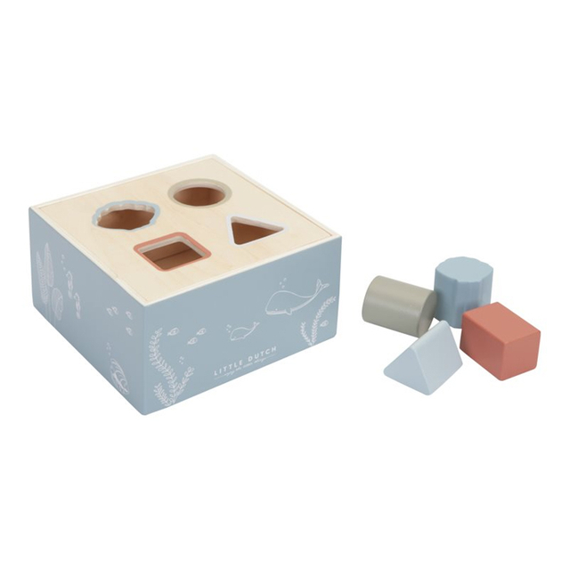 Wooden Shape Sorter Box for Toddlers