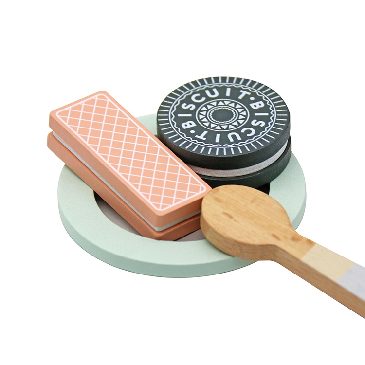 Wooden Tea Party Set for Kids with Snacks and Storage Box