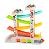 Wooden Ramp Racer Toy with Multiple Tracks and Cars