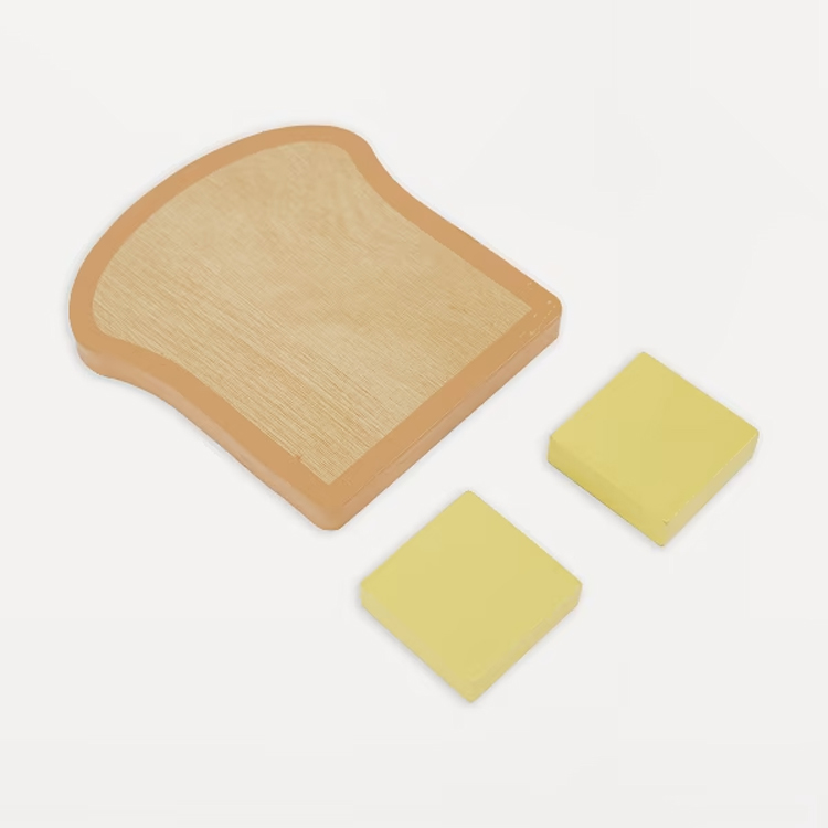 Wooden Breakfast Play Food Set with Utensils