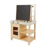 Wooden Kids Play Kitchen Set with Chalkboard Drawing