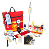 Wooden Kids Doctor Playset with First Aid Kit and Medical Accessories