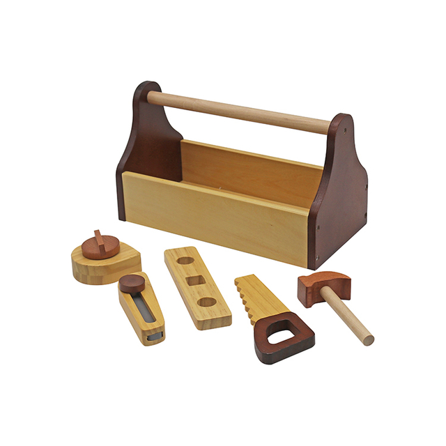 Wooden Kids Tool Set with Toolbox