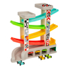 Wooden Ramp Racer Toy with Multiple Tracks and Cars