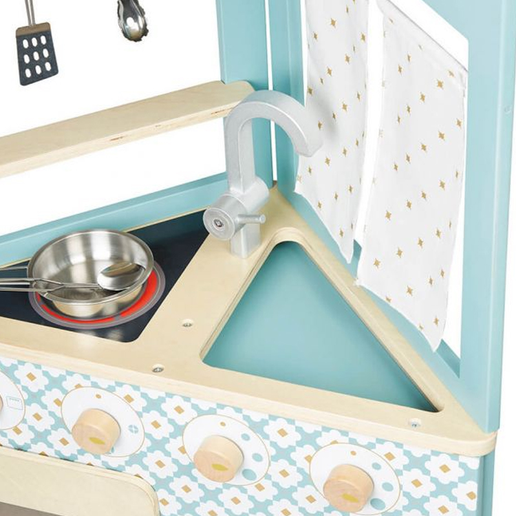 Wooden Kids Play Kitchen Set 