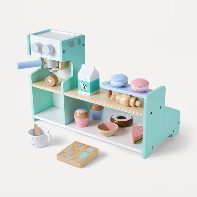 Wooden Coffee & Dessert Shop Play set