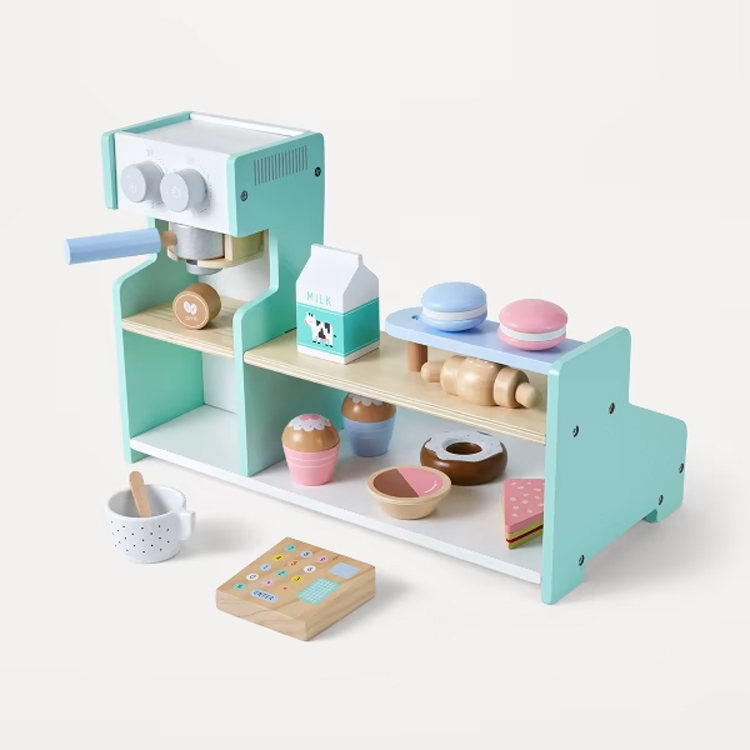 Wooden Coffee & Dessert Shop Play set