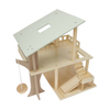 Wooden Tree House Dollhouse with Swing & Slide 