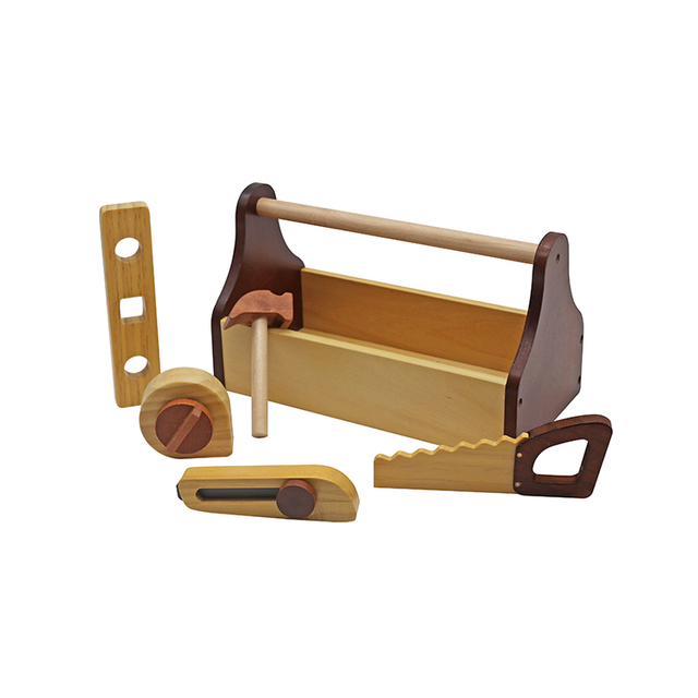 Wooden Kids Tool Set with Toolbox