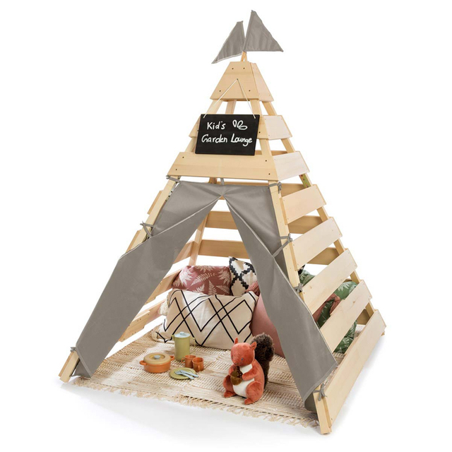Wooden Kids Teepee Play Tent 