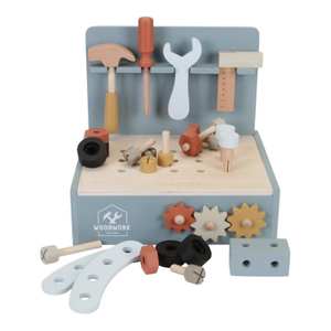 Wooden Kids Tool Bench Play Set with Building Tools