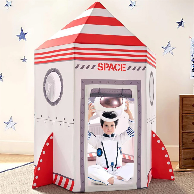 Kids Space Rocket Play Tent 