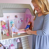 Wooden Three - Story Dollhouse with Furniture