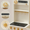 Wooden Kids Play Kitchen Set with Realistic Appliances