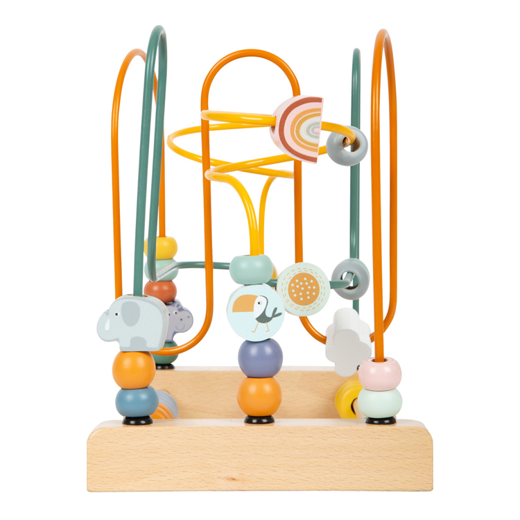 Wooden Bead Maze Toy with Animal & Abacus